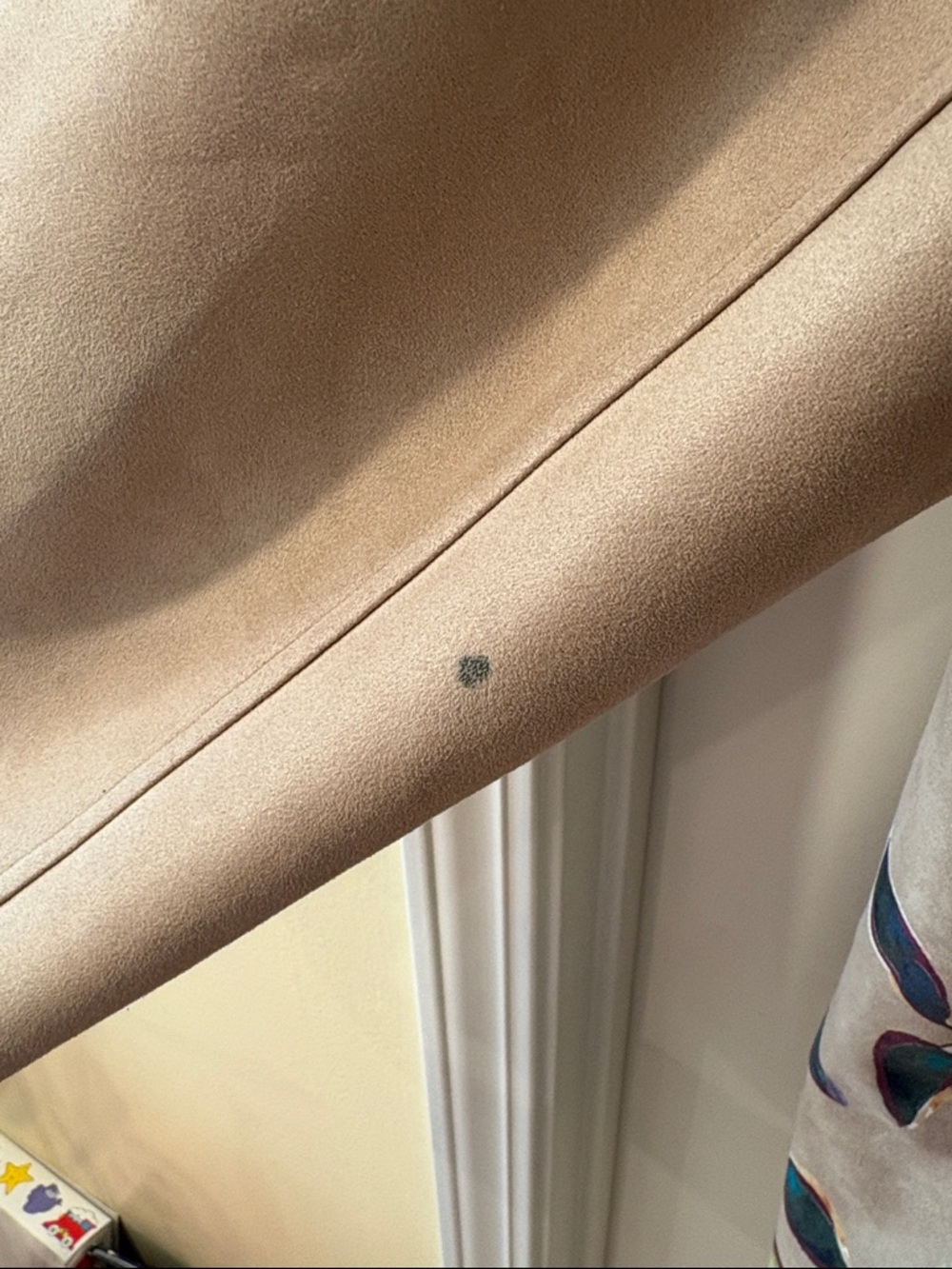 Chico's Beige Trench Coat with Multicolor Floral Art - Picture 2 of 6